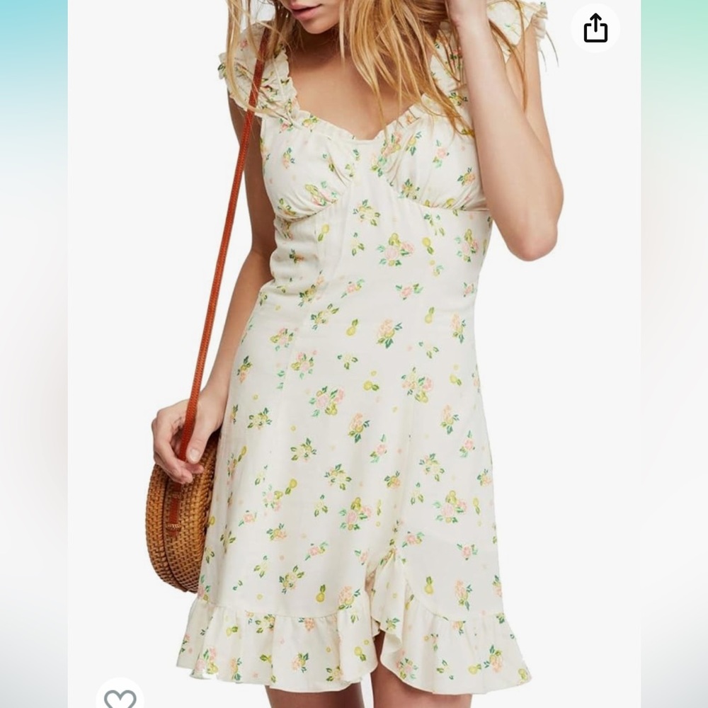 Free People Like A Lady Print Minidress size large